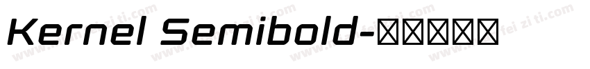 Kernel Semibold字体转换